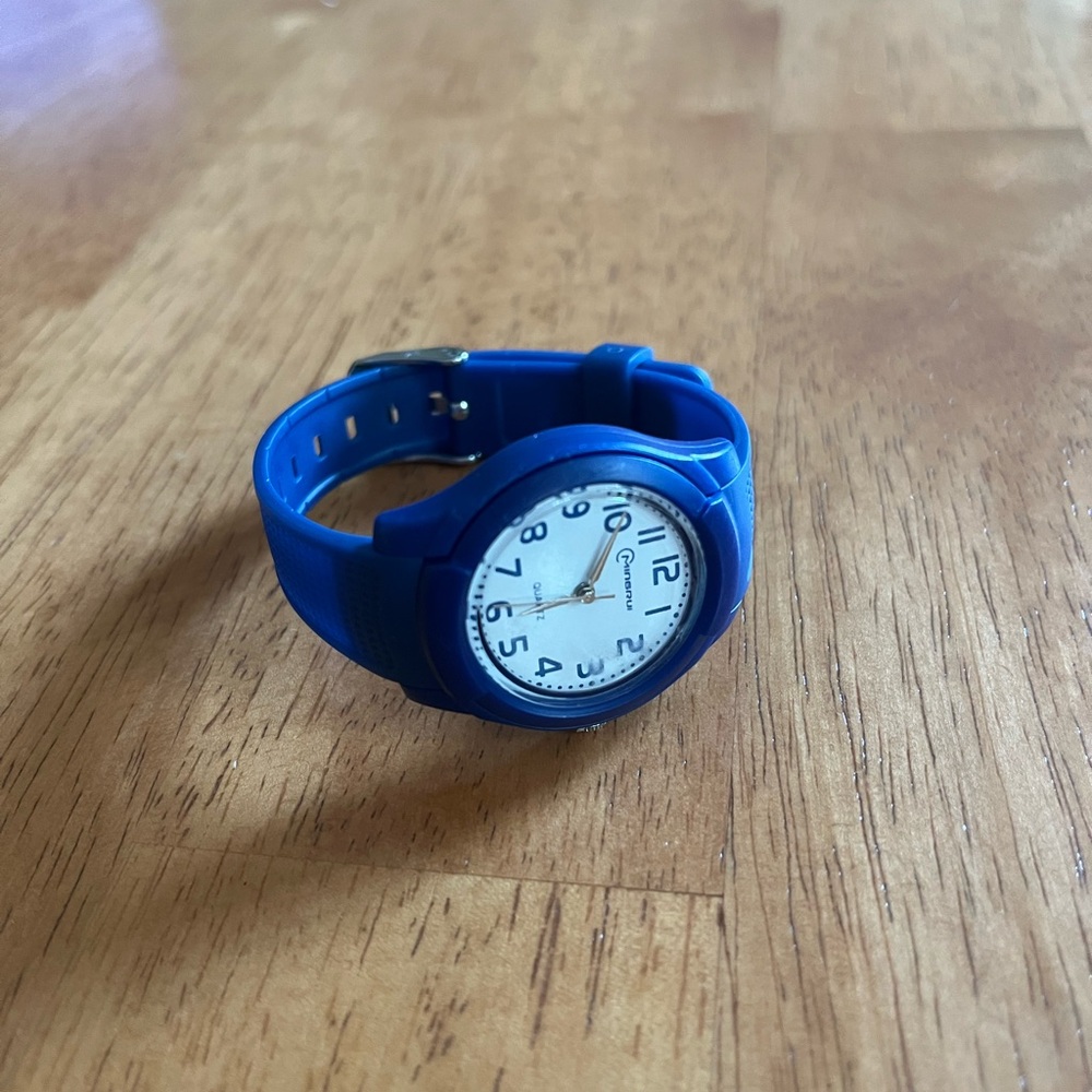 Blue Waterproof Analog Wrist Watch (for kids)